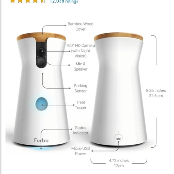 Furbo NEW in Box!! Treat Popping Dog Camera (SOLD) - Picture 11 of 11